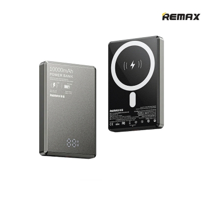 Picture of REMAX RPP-109 Vocard Pro Metal Body Ultra Slim 20W PD Fast Charging Magnetic Wireless 10000mAh Power Bank - Black