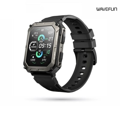 Picture of Wavefun Wave 50 Smart Watch for Men 1.83'' Fitness Rugged Smartwatch IP68 Ultra Waterproof Outdoor BT Call