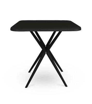 Picture of Restaurant Table Square 4 Seated P/L - Black