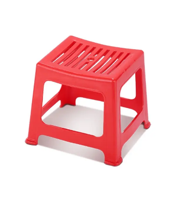 Picture of Timber Stool Short -Red