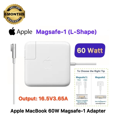 Picture of MacBook Adapter 60W MagSafe-1 L-Tip Connector For MacBook A1278 A1344 A1181 A1184 Magsafe Power AC DC Adapter Charger (White)