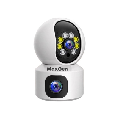 Picture of MaxGen SQ01 Dual Lens V380 PRO 4MP WIFI IP Camera Featuring 360-degree View Night Vision Two-way Voice Home WIFI IP Security CCTV Baby Monitor Camera (Multicolor)