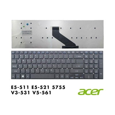 Picture of Acer E5-511 E5-521 E5-571 5755 V5-561 V3-531 V3-572 Series Laptop Keyboard (Black)