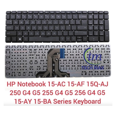 Picture of Laptop Keyboard for HP Pavilion 15AC 15-AC ,15-AF, 15-AY, HP 250 G4, HP 255 G4, HP 256 G4 Series(null) - Keyboard - Keyboard - Keyboard (Black)