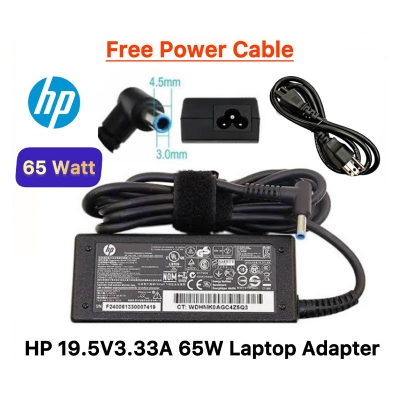 Picture of HP Laptop Adapter For HP Pavilion 14 15 15T 17 Envy 14 15AE 17N Series 19.5v 3.33A Blue Pin Laptop Adapter 