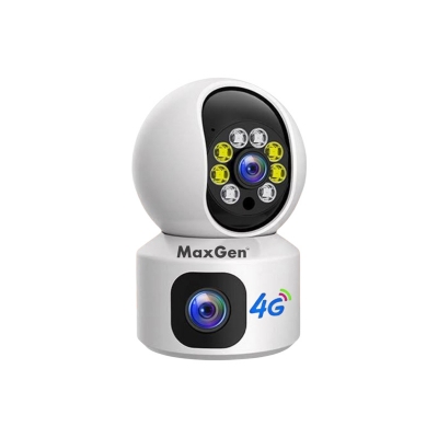 Picture of MaxGen V380 PRO Dual Lens SQ01-4G Sim Supported Doll PTZ IP Camera 4MP Night Vision Auto Tracking Two Way Voice (White)