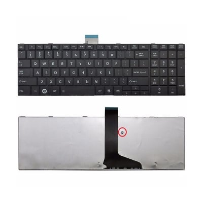 Picture of Laptop Keyboard For TOSHIBA C855 C850 C850-02D C870 C875 S850 S855/S870 S875 Keyboard black (Black)