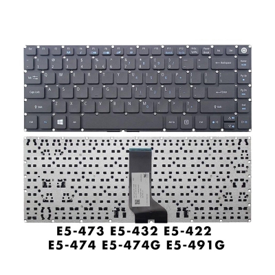 Picture of Acer Laptop Keyboard For Acer Aspire E5-473 E5-473G E5-473Tg E5-473T E5-474G E5-475 E5-475G E5-491G Series - Keyboard (Black)