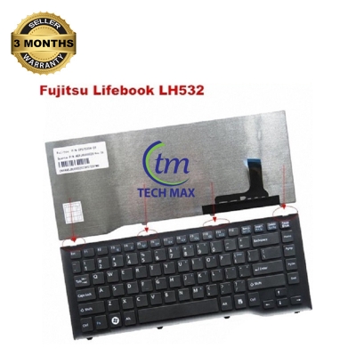 Picture of Laptop Keyboard For FUJITSU LH532 LH522 LH532A LH532B LH532C Laptop Keyboard (Black)