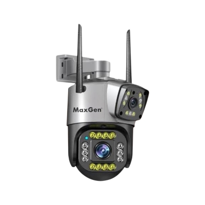 Picture of MaxGen V380 PRO SC02 Dual Lens WIFI IP Camera Outdoor Waterproof 4MP Auto Tracking Color Night Vision Two Way Audio CCTV Camera (Multicolor)