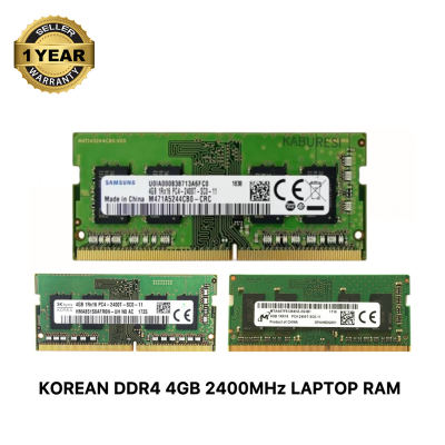Picture of Samsung SK Hynix  Micron DDR4 4GB 2400MHz PC4-19200 CL17 1.2V 260Pin SO-DIMM Laptop Ram (Korean) 