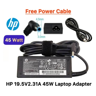 Picture of HP Laptop Adapter For HP ProBook 440 G3 440 G4 640 650 G3 G4 AC Adapter Charger (19.5V-2.31A 45W 4.5*3.0mm)- Blue Pin 