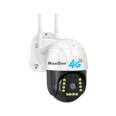Picture of MaxGen V380 PRO C15X-4G SIM Supported WIFI IP Camera 3MP Waterproof Outdoor Color Night Vision AUTO Tracking Two Way Alarm Live View PTZ Security Camera (Black)