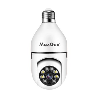 Picture of MaxGen V380 PRO Q16s BULB PTZ WIFI IP Camera  2MP 1080P 360 Degree Rotation Night Vision Two-Way Audio Motion Detection (White)