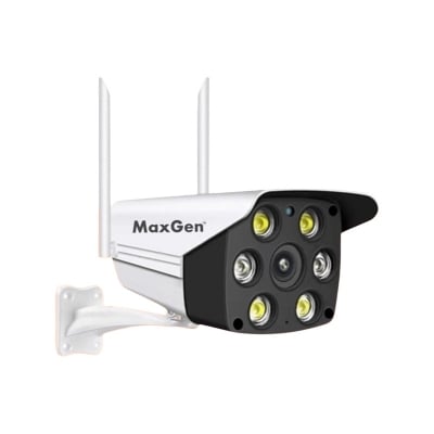 Picture of MaxGen V380 PRO K6 3MP Full HD WIFI IP Camera Outdoor Waterproof Color Night Vision P2P CCTV Camera (White)