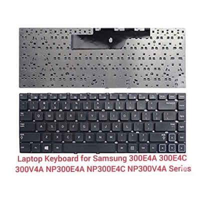 Picture of Laptop Keyboard For Samsung 300E4A 300E4C 300V4A NP300E4A NP300E4C NP300V4A Series US Layout - Keyboard (Black)
