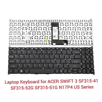Picture of Laptop Keyboard For Acer Swift 3 SF315-51 N17P4 laptop US keyboard (Black)