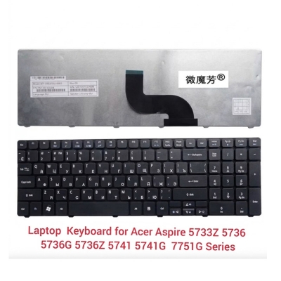 Picture of Laptop Keyboard For Del_ Inspiron 14 7460 7472 15 7560 7572 Laptop Keyboard US Black (Black)