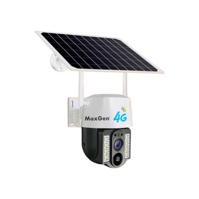 Picture of MaxGen V380 PRO VC3-4G 3MP Sim-Supported Solar Battery Backup PTZ IP Camera Wireless CCTV Security Camera, Waterproof, Two-Way Audio, Motion Detection (Multicolor)
