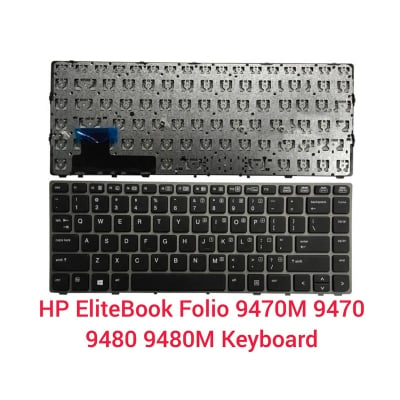 Picture of HP Laptop Keyboard For HP For EliteBook For Folio 9470M 9470 9480 9480M Keyboard (Black)