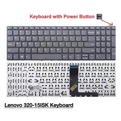 Picture of Laptop Keyboard For Lenovo_ IdeaPad 320-15ABR 320-15IAP 320-15AST 320-15IKB 320-15ISK Keyboard US - Keyboard - Keyboard - Keyboard (Grey)