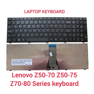 Picture of Laptop Keyboard For Lenovo_ Z50 70 75 Z50-70 Z50-75 Series with frame (Black)