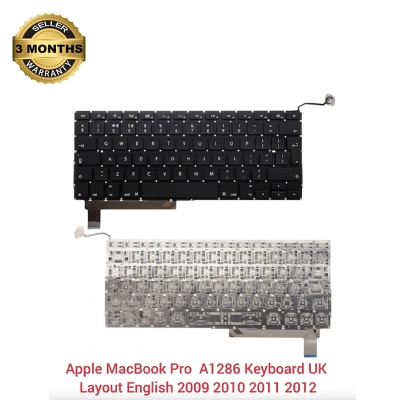 Picture of Laptop Keyboard For Apple MacBook Pro 15 A1286 Keyboard UK Layout English 2009 2010 2011 2012 (Black)