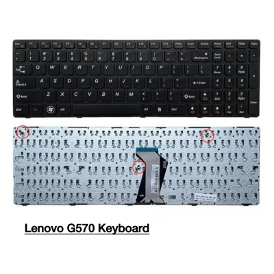 Picture of Laptop Keyboard For Lenovo_ G570 G575 G570G G575GX SERIES US (Black)