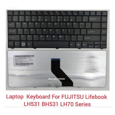 Picture of Laptop Keyboard For Fujitsu Lifebook LH531 BH531 LH701 Laptop Keyboard - Keyboard - Keyboard - Keyboard (Black)