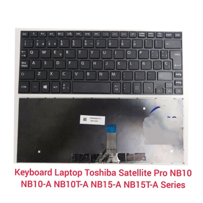 Picture of Laptop Keyboard For Toshiba NB10 NB10-A NB10T-A A986 NB15 NB15-A NB15T-A Internal Laptop Keyboard (Black)
