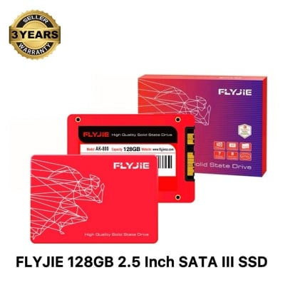 Picture of FLYJIE SSD 512GB 256GB 128GB SATA3 SSD AK-800 High Speed 2.5 Inch For Laptop & Desktop (Red,128GB)