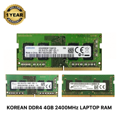 Picture of Samsung SK Hynix  Micron DDR4 4GB 2133MHz 2400MHz PC4-19200 CL17 1.2V 260Pin SO-DIMM Laptop Ram (Korean) 