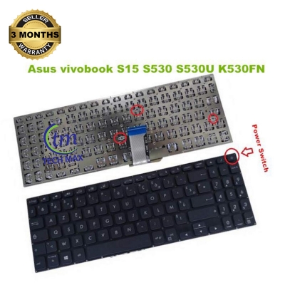 Picture of Laptop Keyboard For For ASUS VivoBook S15 S530UN S530U S530UA K530FN K530FA -Black (Black)