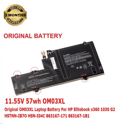 Picture of OM03XL Laptop Battery For HP EliteBook X360 1030 G2 HSTNN-IB70 863167-1B1 Series 11.55V 57Wh 