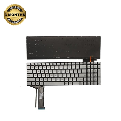Picture of Asus Laptop Keyboard For Asus N551 N551J N551JB N551JK N551JM N551 Silver with Backlit Keyboard (Silver)