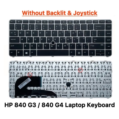 Picture of HP Laptop Keyboard For HP EliteBook 745 G3 840 G3 840 G4 745 G4 ZBook 14u G4 Series Laptop Keyboard With Pointer Hole (Black)