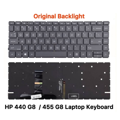Picture of HP ProBook 440 G8 445 G8 ZBook Create G7 Laptop Keyboard With Backlight (Black)