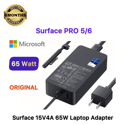 Picture of Laptop Adapter For Surface Pro 7/7, Plus/8/9/X & Laptop 3/4/5 Surface Pro 4 Model-A1706 Adapter Charger (65W 15V-4A Magnetic Snap-in) (Black)