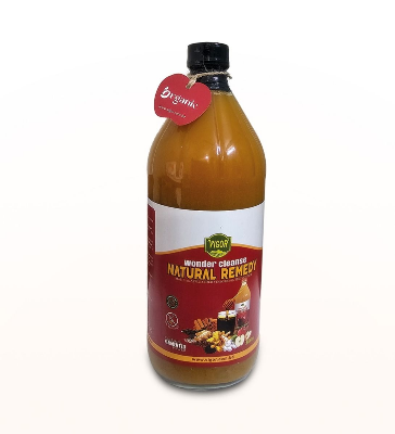 Picture of Wonder Cleanse Remedy made from VIGOR Apple cider vinegar with the MOTHER 960mL