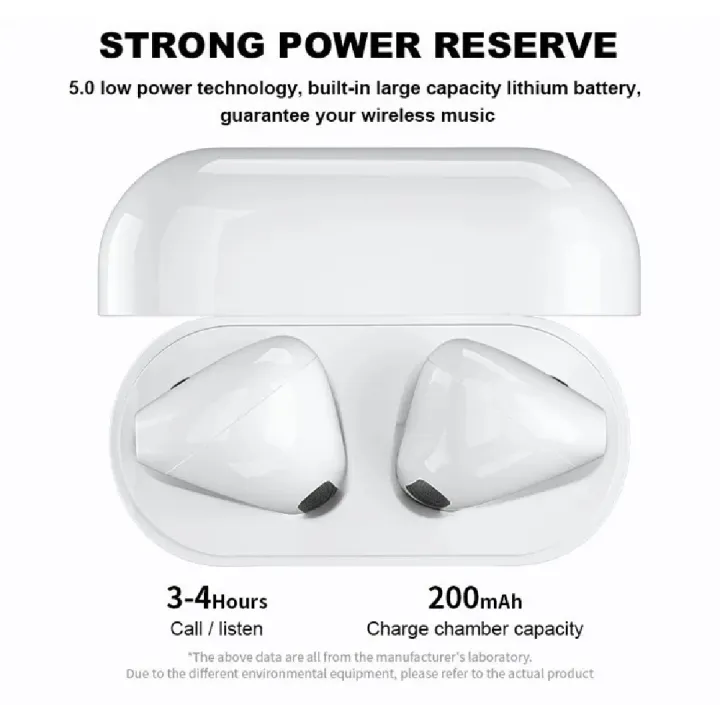 Picture of (New) Pro 4 TWS wireless Bluetooth headphones HD voice earphone waterproof headset in-ear earbuds with mic