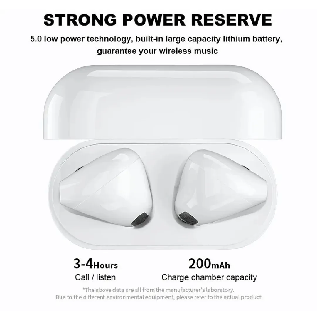 Picture of (New) Pro 4 TWS wireless Bluetooth headphones HD voice earphone waterproof headset in-ear earbuds with mic
