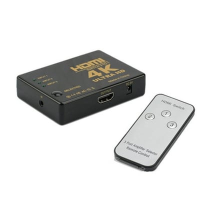 Picture of 4K HDMI Switch 3 In 1 Out with Remote Control – HD Video HDMI Switcher for TV, PC, PS4, Xbox
