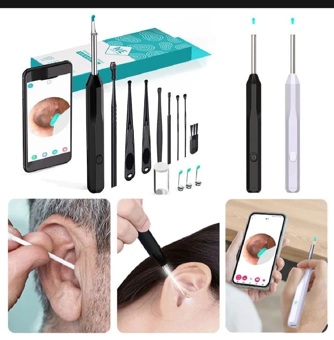 Picture of Smart Visual intelligent Ear Cleaner earpick NE series High Precision Ear Wax Removal beauty Tool with Camera LED Light Wireless Otoscope Smart Ear Cleaning Kit