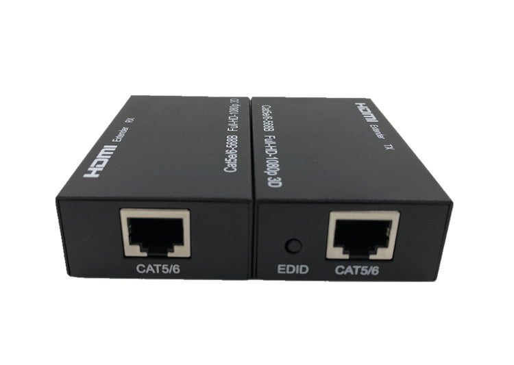 Picture of HDMI Extender 60m Over Cat6 RJ45 Cable 1080P HD Video Signal Booster Kit - HDMI RJ45 Extender