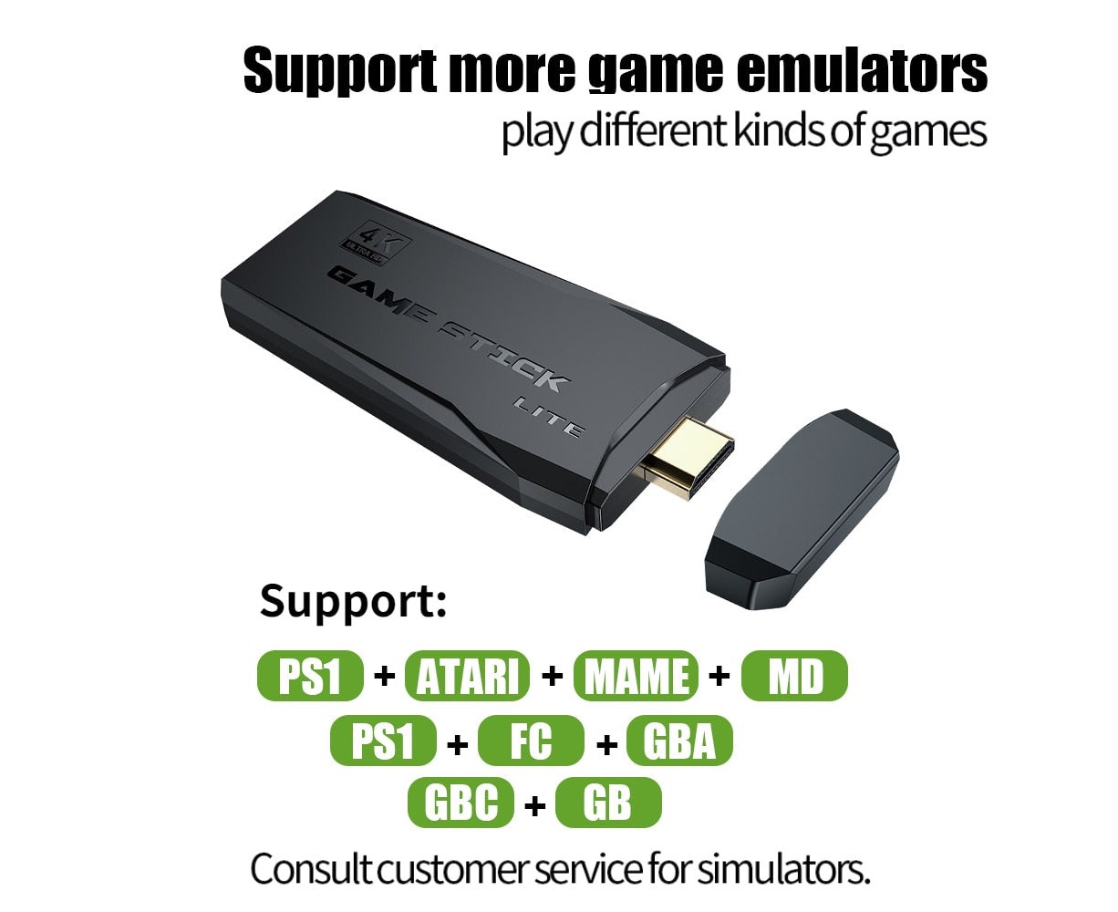 Picture of Premium Quality - M8 Game Stick Gamebox Retro Game console 10000 Games - Signifying Quality