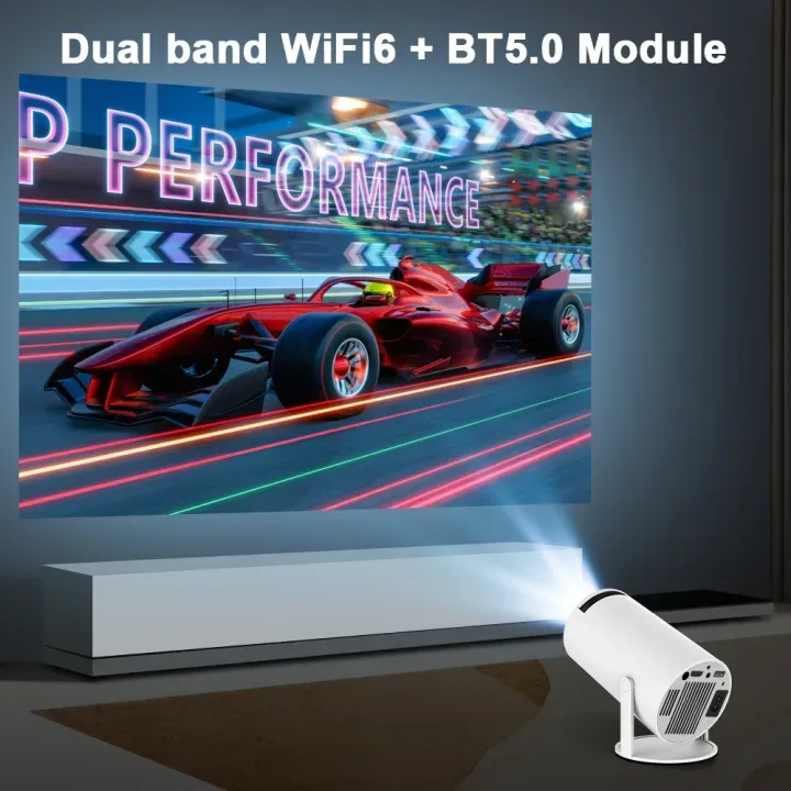 Picture of HY300 Home Theatre WiFi Bluetooth portable Projector Price in Bangleadesh