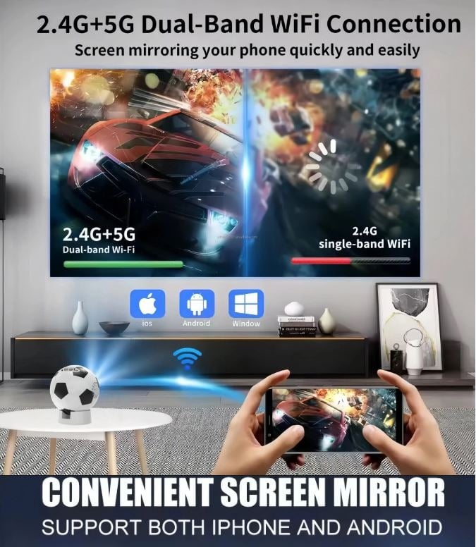 Picture of F20 Football Projector – Best HD Projector for Sports & Home Use