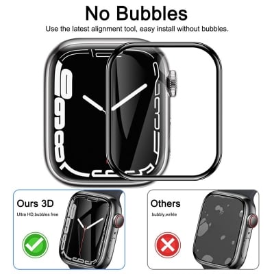 Picture of For Apple Watch Screen Protector, Apple Watch Series 8,7,6,5,4,3,2,1 Screen Protector 49mm, 45mm.42mm, 40mm, 41mm Coverage Protector Apple Watch for 40/41/42/44/45/49mm watch (49 mm hydrogel poly)