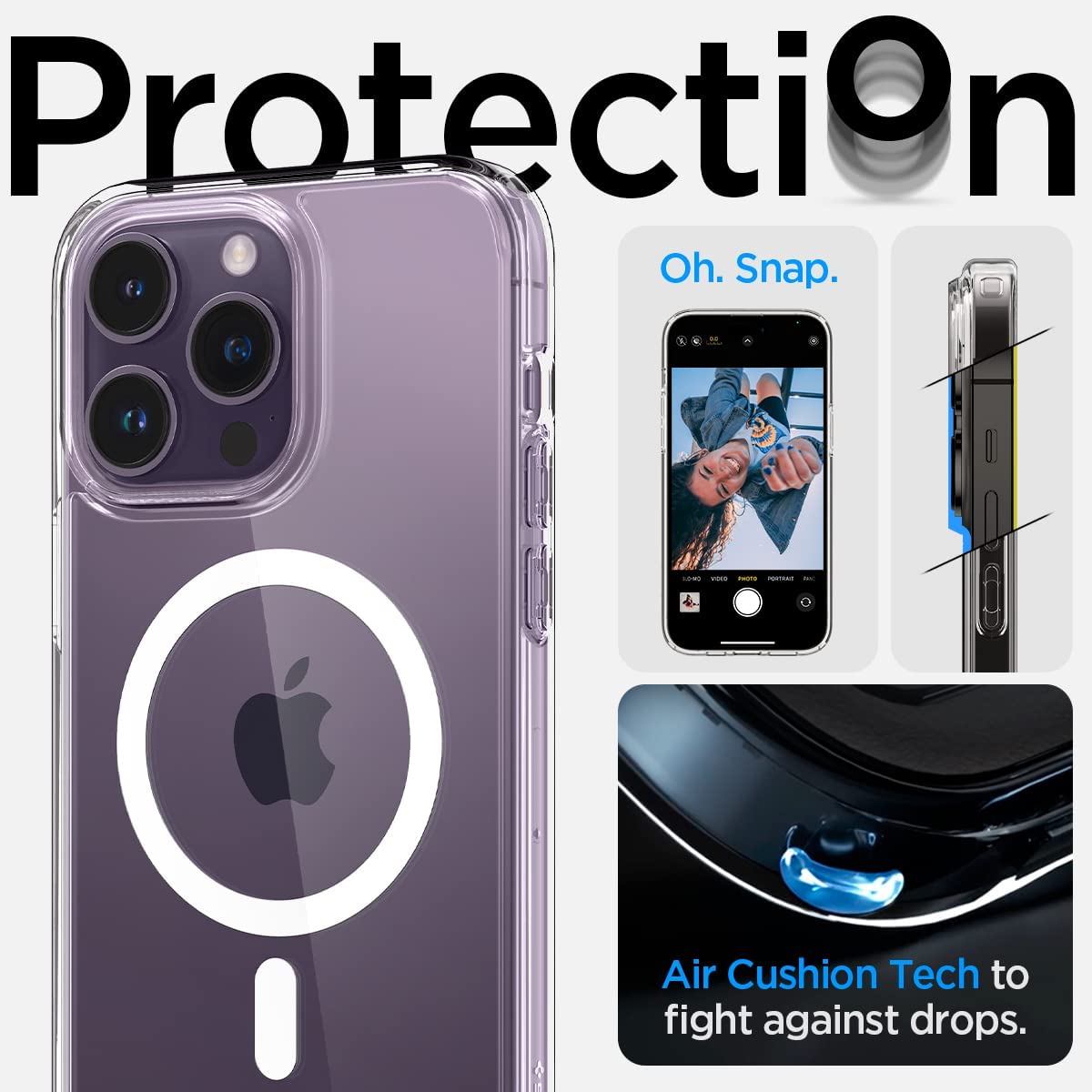 Picture of For iPhone Mgasafe Case IPhone Magnetic Case for 16 Pro Max, 16 pro , 16, 16 plus,15 Pro Max, 15 Plus, 15,14 Pro, 14 Pro Max, 14, 14 Plus, 13, 12, 11, XR, XS MAX, X for Apple iPhone Magsafe  13 Pro magsafe case (iPhone 14 Pro)