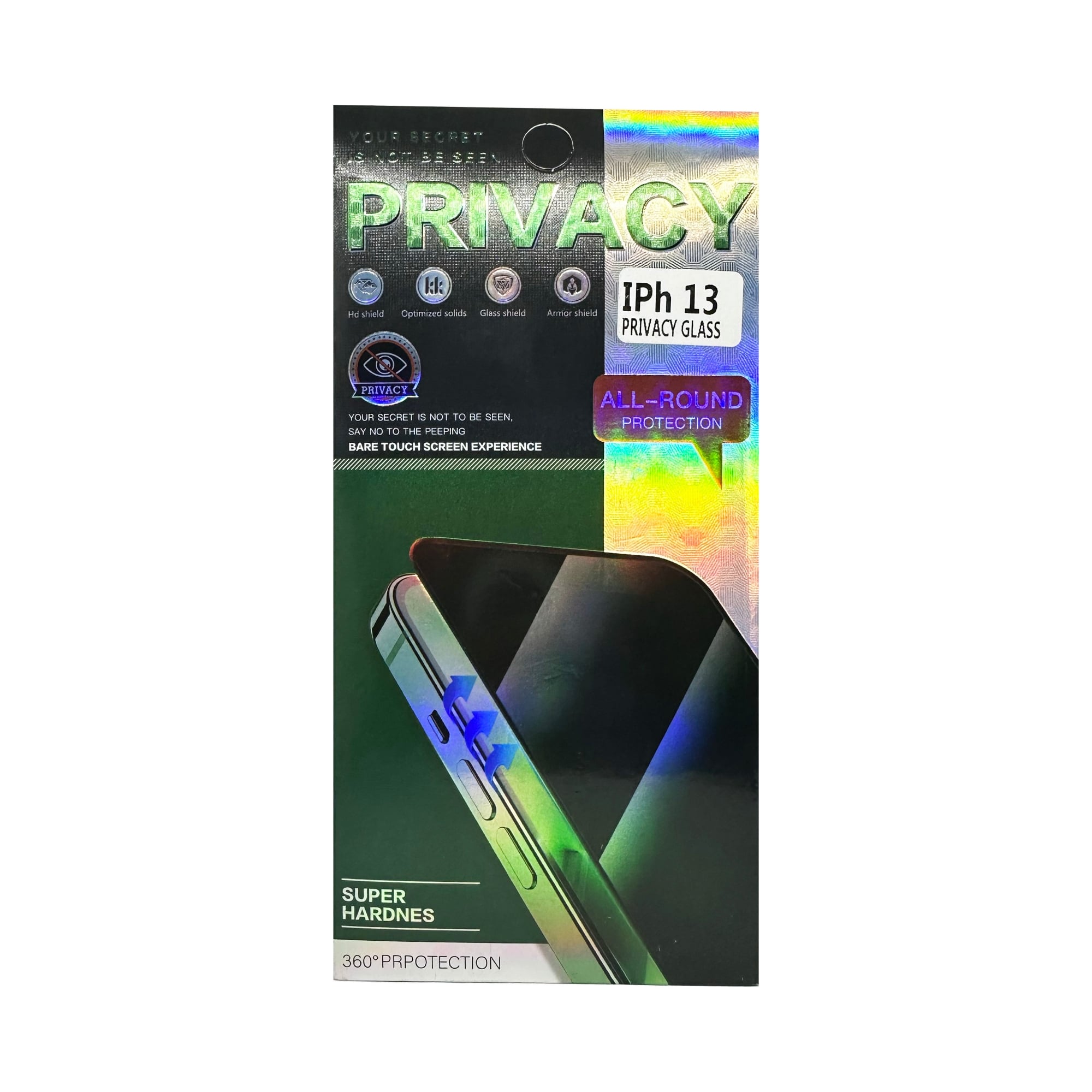 Picture of 9H Privacy Screen Protector for iPhone 14 Pro,14 Pro Max, 14 Plus,14, 13 Pro, 13 Pro Max, 13 Mini,12 Pro, 12 Pro Max, 12 Pro,12 Mini, 11 Pro, 11 Pro MAX Tempered Glass For iPhone Screen Protector (iphone 11 Pro Max)